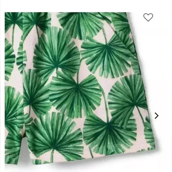 Janie and Jack tropical palm shorts girls size 4 - Picture 2 of 7